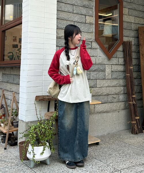EASTGATE（イーストゲート）の「ヘリテージラグランロングスリーブバーガンディ（Tシャツ/カットソー・レディース・その他・SMALL/MEDIUM/LARGE/X-LARGE）」の18枚目の写真