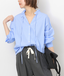 JOURNAL STANDARD relume | ハイカウントストライプスタンドカラー2way(シャツ/ブラウス)