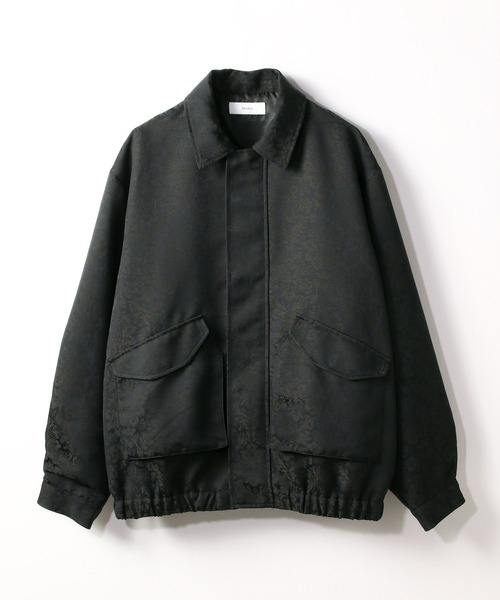 RAGEBLUE（レイジブルー）の「Damascene Jacquard Jacket/ダマスク柄ジャガードブルゾン【セットアップ対応】（ブルゾン・メンズ・その他19/キャメル・MEDIUM/LARGE）」の2枚目の写真