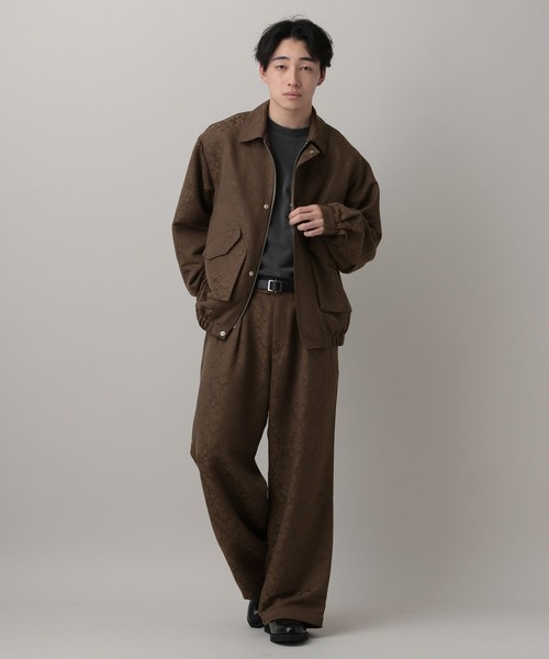 RAGEBLUE（レイジブルー）の「Damascene Jacquard Jacket/ダマスク柄ジャガードブルゾン【セットアップ対応】（ブルゾン・メンズ・その他19/キャメル・MEDIUM/LARGE）」の14枚目の写真