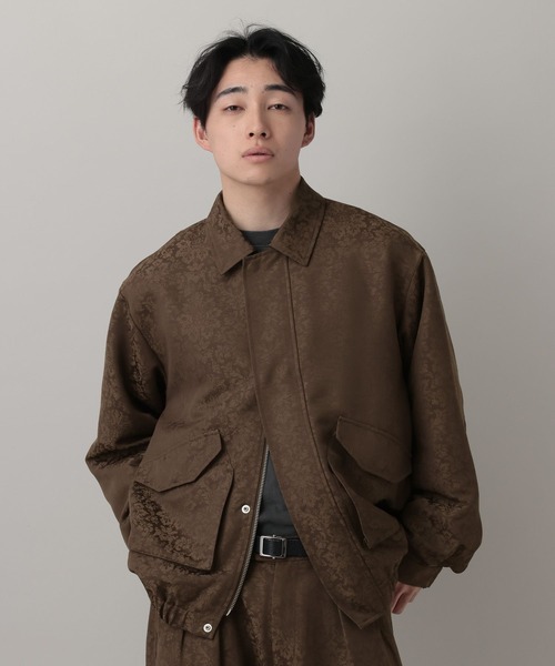 RAGEBLUE（レイジブルー）の「Damascene Jacquard Jacket/ダマスク柄ジャガードブルゾン【セットアップ対応】（ブルゾン・メンズ・その他19/キャメル・MEDIUM/LARGE）」の15枚目の写真