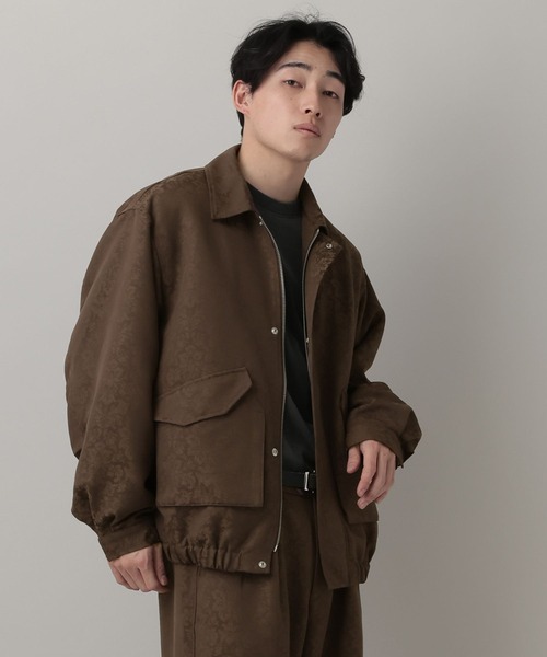 RAGEBLUE（レイジブルー）の「Damascene Jacquard Jacket/ダマスク柄ジャガードブルゾン【セットアップ対応】（ブルゾン・メンズ・その他19/キャメル・MEDIUM/LARGE）」の16枚目の写真