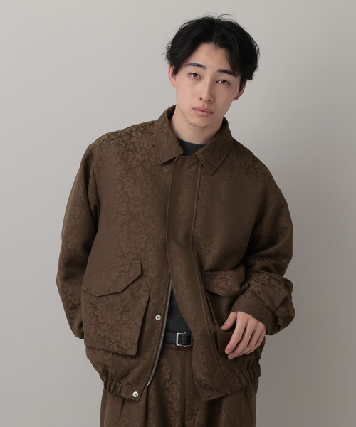 RAGEBLUE（レイジブルー）の「Damascene Jacquard Jacket/ダマスク柄ジャガードブルゾン【セットアップ対応】（ブルゾン・メンズ・その他19/キャメル・MEDIUM/LARGE）」の17枚目の写真