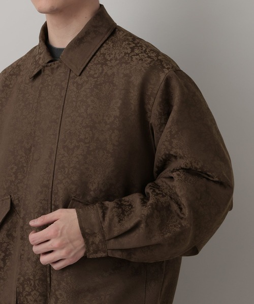 RAGEBLUE（レイジブルー）の「Damascene Jacquard Jacket/ダマスク柄ジャガードブルゾン【セットアップ対応】（ブルゾン・メンズ・その他19/キャメル・MEDIUM/LARGE）」の10枚目の写真