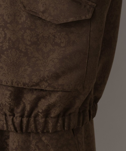 RAGEBLUE（レイジブルー）の「Damascene Jacquard Jacket/ダマスク柄ジャガードブルゾン【セットアップ対応】（ブルゾン・メンズ・その他19/キャメル・MEDIUM/LARGE）」の12枚目の写真