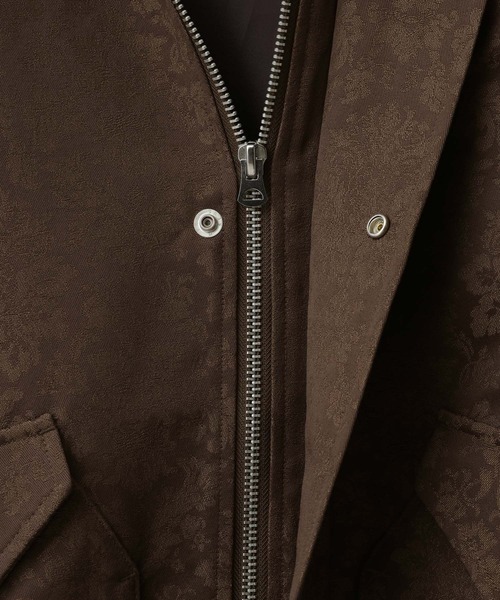 RAGEBLUE（レイジブルー）の「Damascene Jacquard Jacket/ダマスク柄ジャガードブルゾン【セットアップ対応】（ブルゾン・メンズ・その他19/キャメル・MEDIUM/LARGE）」の4枚目の写真