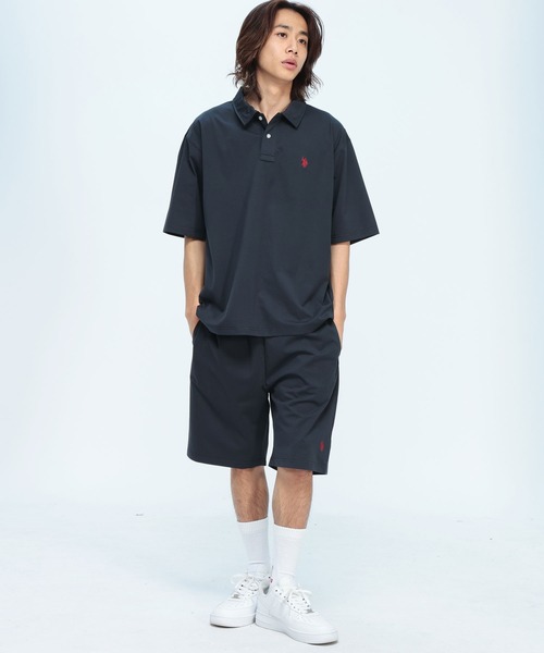 U.S. POLO ASSN.(ユーエスポロアッスン)の「U.S. POLO ASSN. (ユーエスポロアッスン) 半袖ポロシャツ ワンポイント ポロ オーバーサイズ PLM61101(ポロシャツ・メンズ・ブラック/ホワイト/ネイビー・M/L/LL)」の8枚目の写真