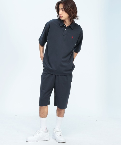 U.S. POLO ASSN.(ユーエスポロアッスン)の「U.S. POLO ASSN. (ユーエスポロアッスン) 半袖ポロシャツ ワンポイント ポロ オーバーサイズ PLM61101(ポロシャツ・メンズ・ブラック/ホワイト/ネイビー・M/L/LL)」の10枚目の写真
