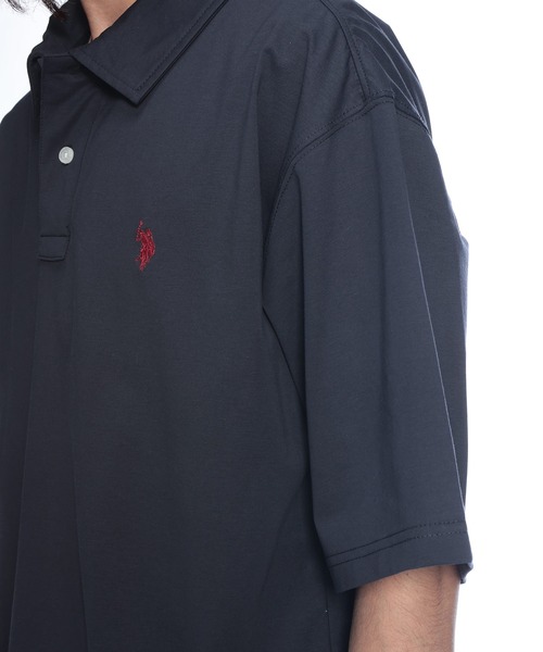 U.S. POLO ASSN.(ユーエスポロアッスン)の「U.S. POLO ASSN. (ユーエスポロアッスン) 半袖ポロシャツ ワンポイント ポロ オーバーサイズ PLM61101(ポロシャツ・メンズ・ブラック/ホワイト/ネイビー・M/L/LL)」の17枚目の写真
