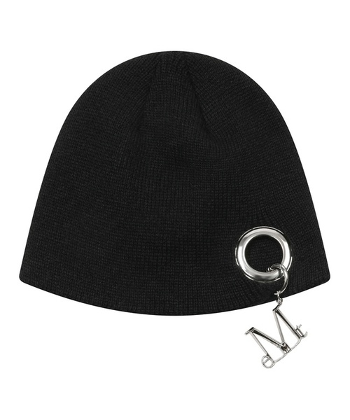 MUCENT(ムセント)の「アークメタルロゴリングビーニ男女共用(ニットキャップ/ビーニー・レディース・ブラック・FREE)」の1枚目の写真
