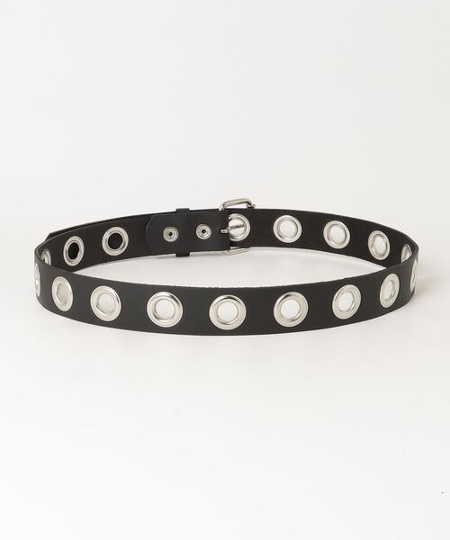 BEAMS BOY（ビームスボーイ）の「F/PLUS_EYELET_BT（ベルト・レディース・ブラック・LARGE）」の2枚目の写真