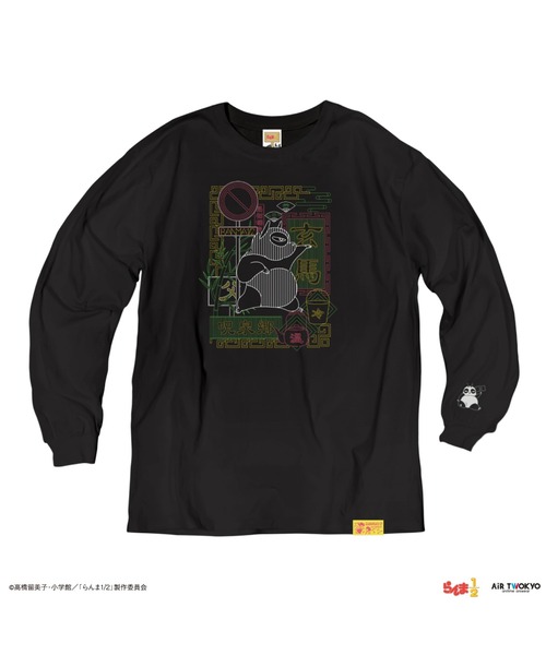 AIR TWOKYO(エアトゥーキョー)の「TVアニメ「らんま1/2」第1弾 ネオン中華ロングスリーブTシャツ 5(玄馬(パンダ))(Tシャツ/カットソー・レディース・ブラック・XX-LARGE/X-LARGE/LARGE/MEDIUM/SMALL)」の3枚目の写真