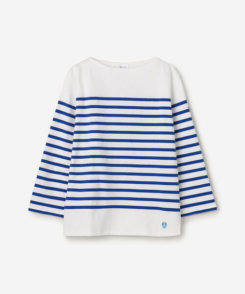 ORCIVAL（オーシバル）の「ORCIVAL | ラッセル ボートネック フレンチセーラーTシャツ WOMEN（Tシャツ/カットソー・レディース・グレー系その他/ブルー系その他・3/2/1）」の10枚目の写真