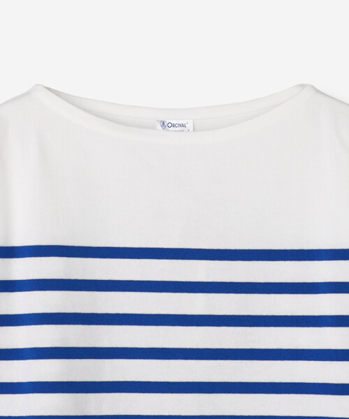 ORCIVAL（オーシバル）の「ORCIVAL | ラッセル ボートネック フレンチセーラーTシャツ WOMEN（Tシャツ/カットソー・レディース・グレー系その他/ブルー系その他・3/2/1）」の12枚目の写真