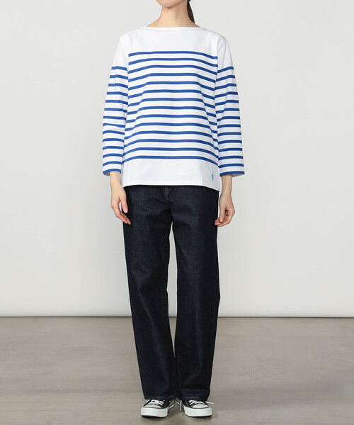 ORCIVAL（オーシバル）の「ORCIVAL | ラッセル ボートネック フレンチセーラーTシャツ WOMEN（Tシャツ/カットソー・レディース・グレー系その他/ブルー系その他・3/2/1）」の20枚目の写真