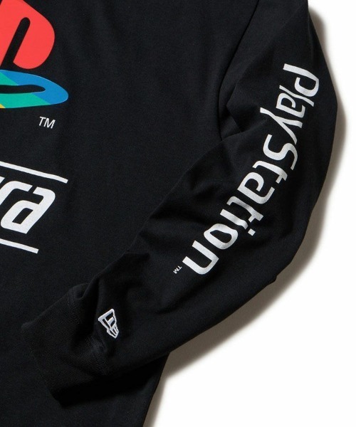 NEW ERA(ニューエラ)の「【NEW ERA】長袖 オーバーサイズド コットン Tシャツ PlayStation プレイステーション ファミリーマーク ニューエラロゴ(Tシャツ/カットソー・メンズ・ブラック/ホワイト・S/L/M)」の10枚目の写真