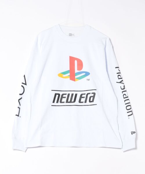 NEW ERA(ニューエラ)の「【NEW ERA】長袖 オーバーサイズド コットン Tシャツ PlayStation プレイステーション ファミリーマーク ニューエラロゴ(Tシャツ/カットソー・メンズ・ブラック/ホワイト・S/L/M)」の14枚目の写真