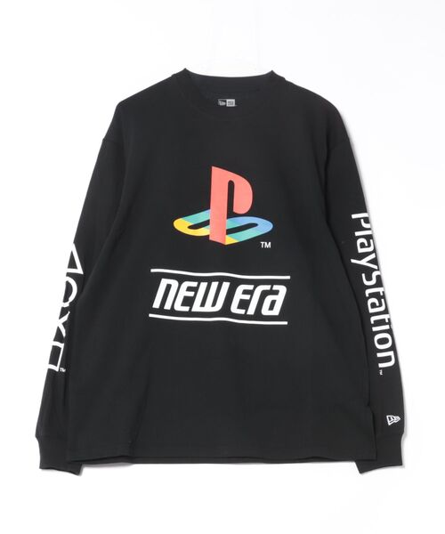 NEW ERA(ニューエラ)の「【NEW ERA】長袖 オーバーサイズド コットン Tシャツ PlayStation プレイステーション ファミリーマーク ニューエラロゴ(Tシャツ/カットソー・メンズ・ブラック/ホワイト・S/L/M)」の15枚目の写真