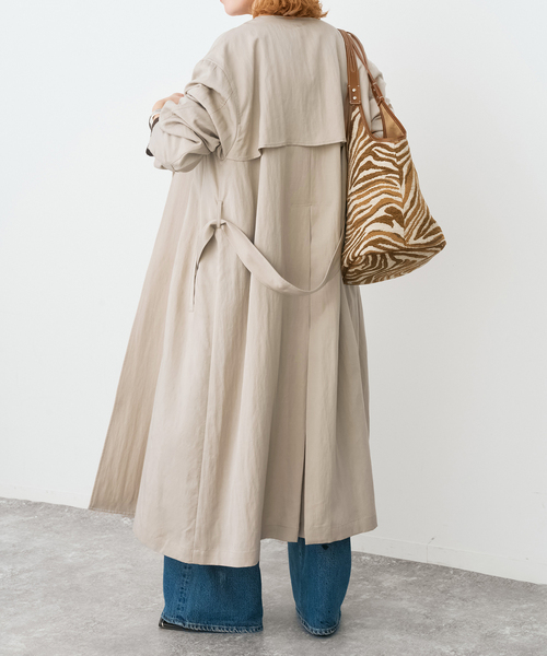 Spick & Span（スピックアンドスパン）の「ノーカラーコート（ノーカラーコート・レディース・ネイビー/ベージュ・38/36）」の11枚目の写真