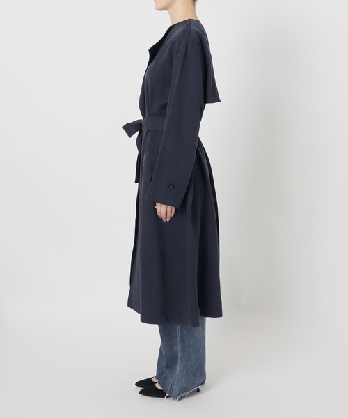 Spick & Span（スピックアンドスパン）の「ノーカラーコート（ノーカラーコート・レディース・ネイビー/ベージュ・38/36）」の17枚目の写真