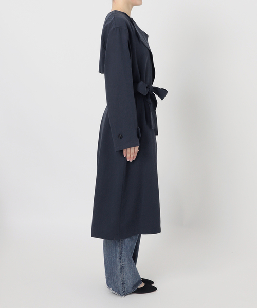 Spick & Span（スピックアンドスパン）の「ノーカラーコート（ノーカラーコート・レディース・ネイビー/ベージュ・38/36）」の19枚目の写真