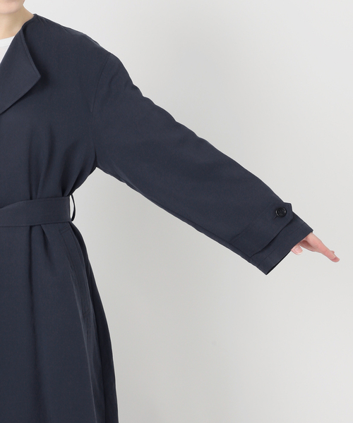 Spick & Span（スピックアンドスパン）の「ノーカラーコート（ノーカラーコート・レディース・ネイビー/ベージュ・38/36）」の20枚目の写真