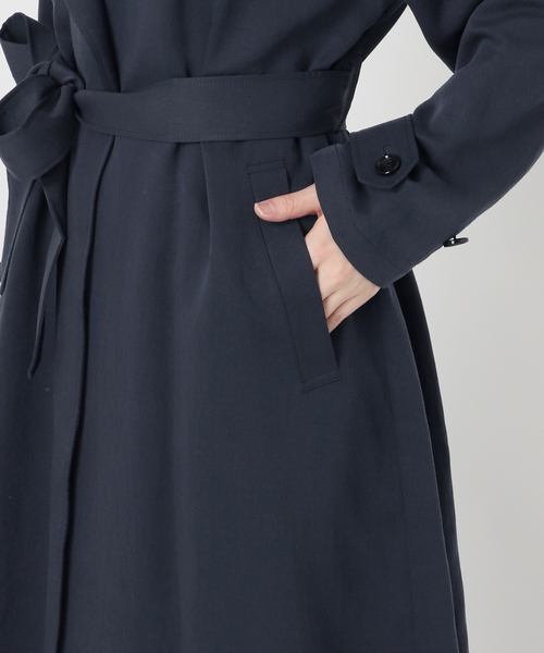 Spick & Span（スピックアンドスパン）の「ノーカラーコート（ノーカラーコート・レディース・ネイビー/ベージュ・38/36）」の22枚目の写真