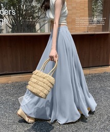 emi+（エミプラス）の「ボリュームシフォンフレアロングスカート（スカート）」