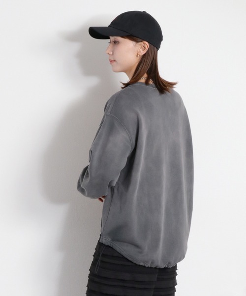 cepo(セポ)の「ミニ裏毛フェード加工スソドロストプルオーバー(Tシャツ/カットソー・レディース・オフホワイト/チャコール/ベージュ・M)」の22枚目の写真