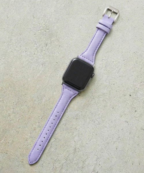 styiro(スタイロ)の「Apple Watch Band ニュアンスカラー スリムパフレザー(デジタル腕時計・レディース・ブラウン/グリーン/ブラック/ブルー/ラベンダー/ベージュ・42mm/38mm)」の6枚目の写真