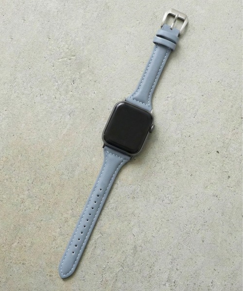 styiro(スタイロ)の「Apple Watch Band ニュアンスカラー スリムパフレザー(デジタル腕時計・レディース・ブラウン/グリーン/ブラック/ブルー/ラベンダー/ベージュ・42mm/38mm)」の5枚目の写真