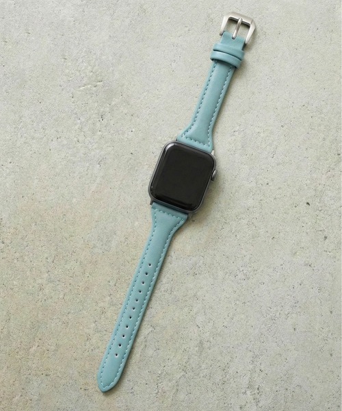 styiro(スタイロ)の「Apple Watch Band ニュアンスカラー スリムパフレザー(デジタル腕時計・レディース・ブラウン/グリーン/ブラック/ブルー/ラベンダー/ベージュ・42mm/38mm)」の4枚目の写真