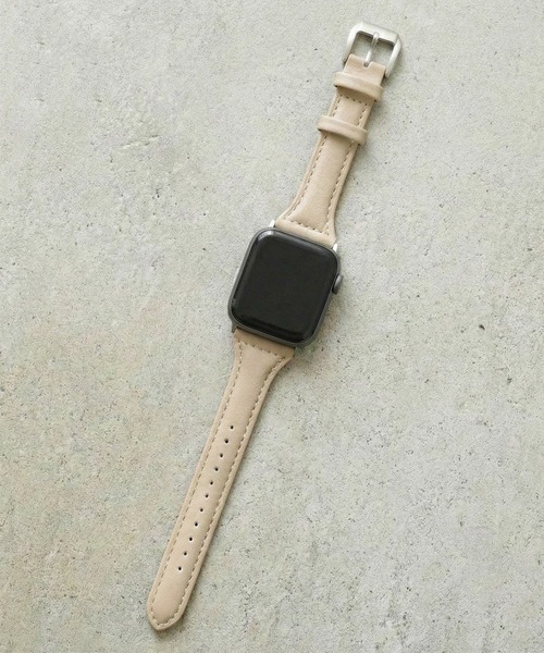 styiro(スタイロ)の「Apple Watch Band ニュアンスカラー スリムパフレザー(デジタル腕時計・レディース・ブラウン/グリーン/ブラック/ブルー/ラベンダー/ベージュ・42mm/38mm)」の11枚目の写真