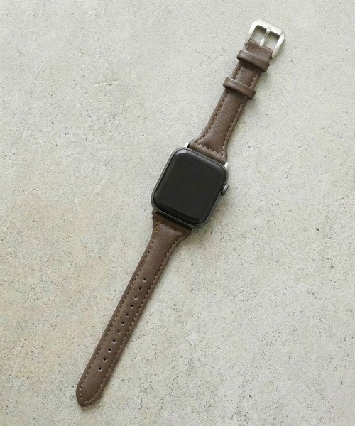 styiro(スタイロ)の「Apple Watch Band ニュアンスカラー スリムパフレザー(デジタル腕時計・レディース・ブラウン/グリーン/ブラック/ブルー/ラベンダー/ベージュ・42mm/38mm)」の12枚目の写真