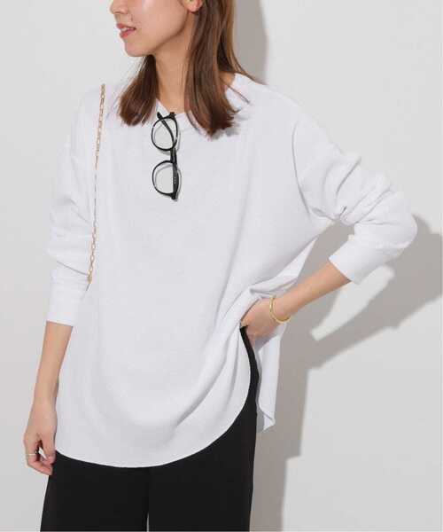 JOURNAL STANDARD relume（ジャーナルスタンダード　レリューム）の「《追加2》TCワッフルオーバーサイズロングスリーブTシャツ（Tシャツ/カットソー・レディース・ブラック/ホワイト/ストーン/チョコ・FREE）」の18枚目の写真