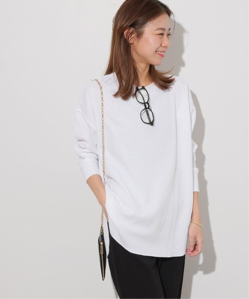 JOURNAL STANDARD relume（ジャーナルスタンダード　レリューム）の「《追加2》TCワッフルオーバーサイズロングスリーブTシャツ（Tシャツ/カットソー・レディース・ブラック/ホワイト/ストーン/チョコ・FREE）」の19枚目の写真
