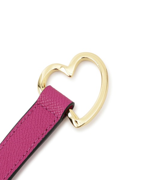 ROPE'（ロペ）の「ハートモチーフ 細ベルト（ベルト・レディース・グレー/ピンク系その他/ブラック・FREE）」の4枚目の写真