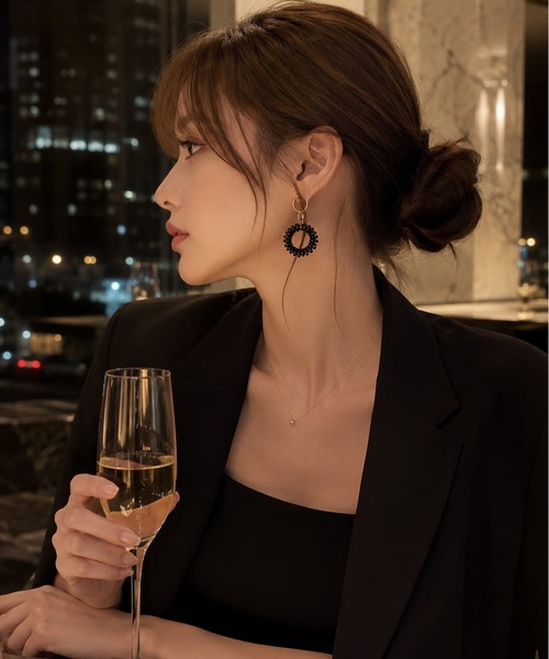 NOLITA LABORATORY(ノリータラボラトリー)の「【 NOLITA / ノリータ 】 ガンメタ ビーズ フープ イヤリング ETSUKO(イヤリング・レディース・ゴールド・FREE)」の5枚目の写真