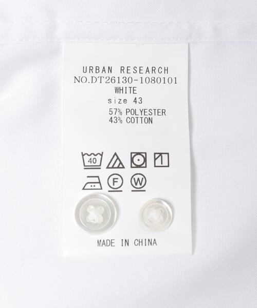 URBAN RESEARCH DOORS（アーバンリサーチドアーズ）の「LIFE STYLE TAILOR　セミワイドオックス無地シャツ（シャツ/ブラウス・メンズ・ホワイト・39/37/43/41）」の7枚目の写真