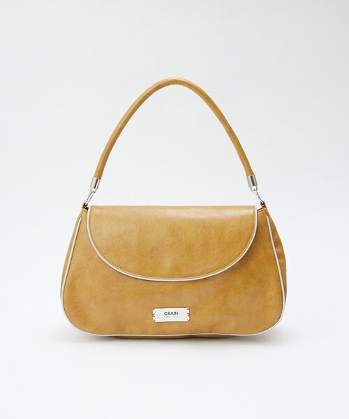 GRAIN（グレイン）の「【GRAIN/グレイン】ヴィンテージシンプル配色フラップバッグ（トートバッグ・レディース・イエロー/ブラウン/ブルー・FREE）」の10枚目の写真