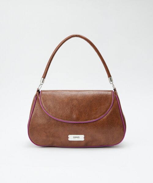 GRAIN（グレイン）の「【GRAIN/グレイン】ヴィンテージシンプル配色フラップバッグ（トートバッグ・レディース・イエロー/ブラウン/ブルー・FREE）」の11枚目の写真