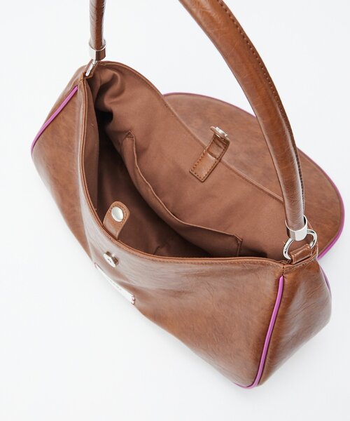 GRAIN（グレイン）の「【GRAIN/グレイン】ヴィンテージシンプル配色フラップバッグ（トートバッグ・レディース・イエロー/ブラウン/ブルー・FREE）」の14枚目の写真