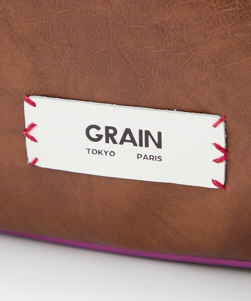GRAIN（グレイン）の「【GRAIN/グレイン】ヴィンテージシンプル配色フラップバッグ（トートバッグ・レディース・イエロー/ブラウン/ブルー・FREE）」の18枚目の写真
