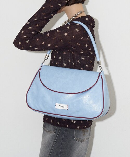 GRAIN（グレイン）の「【GRAIN/グレイン】ヴィンテージシンプル配色フラップバッグ（トートバッグ・レディース・イエロー/ブラウン/ブルー・FREE）」の21枚目の写真