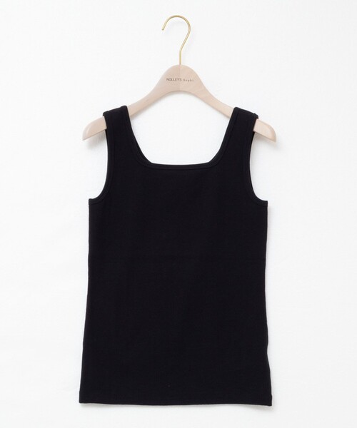 NOLLEY’S Sophi（ノーリーズソフィ）の「2WAYベアテレコタンクトプ（タンクトップ・レディース・ホワイト/ブラック/グレイッシュベージュ・FREE）」の2枚目の写真