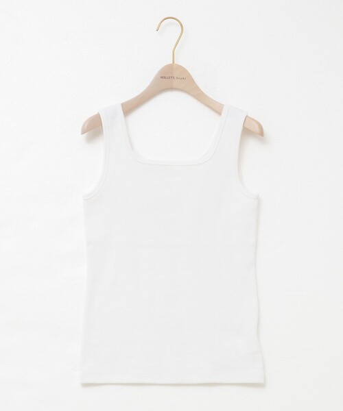 NOLLEY’S Sophi（ノーリーズソフィ）の「2WAYベアテレコタンクトプ（タンクトップ・レディース・ホワイト/ブラック/グレイッシュベージュ・FREE）」の12枚目の写真
