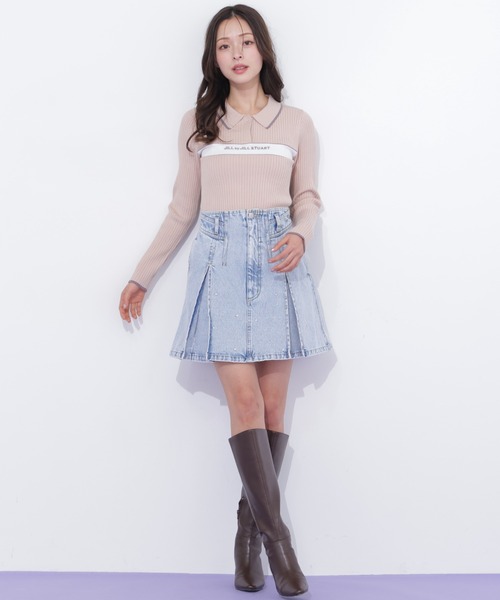 JILL by JILL STUART(ジルバイジルスチュアート)の「構築パネルデニムミニスカート(スカート・レディース・ブルー/グレー・MEDIUM/SMALL)」の22枚目の写真