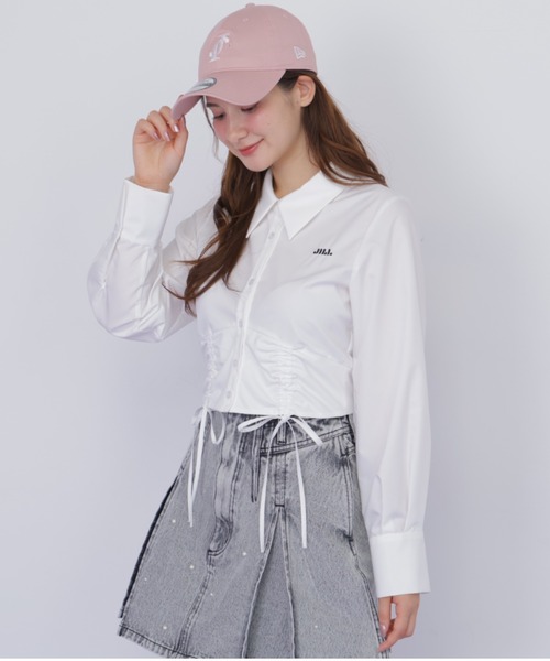 JILL by JILL STUART(ジルバイジルスチュアート)の「構築パネルデニムミニスカート(スカート・レディース・ブルー/グレー・MEDIUM/SMALL)」の16枚目の写真