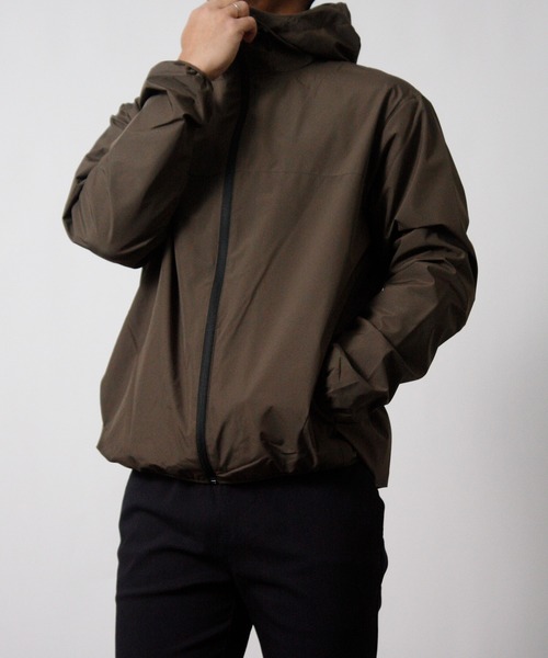 NYLAUS(ナイラス)の「【Nylaus】撥水/防風/防花粉/ストレッチ 裏メッシュジップパーカー マウンテンパーカー フルジップパーカー(パーカー・メンズ・杢グレー/カーキ/ブラック×グレー/ブラック×カーキ/ブラック・L/M)」の5枚目の写真
