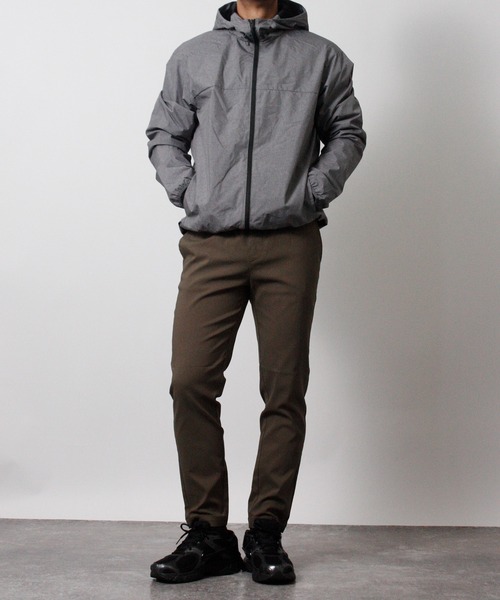 NYLAUS(ナイラス)の「【Nylaus】撥水/防風/防花粉/ストレッチ 裏メッシュジップパーカー マウンテンパーカー フルジップパーカー(パーカー・メンズ・杢グレー/カーキ/ブラック×グレー/ブラック×カーキ/ブラック・L/M)」の16枚目の写真